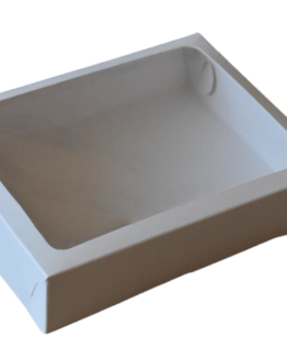 Caja Pequeña Color Crudo Con Ventana Mod 150 – Panchis Cakes